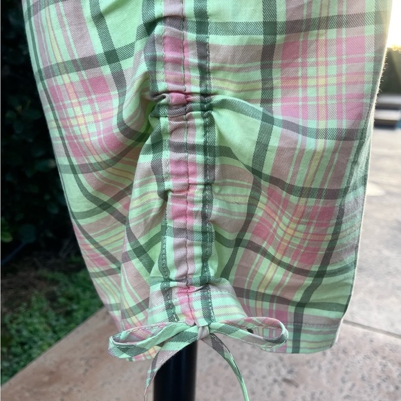 THE RAGGED PRIEST Urban Outfitters ~ Green & Pink Plaid Mini Dress ~ Size Small - Picture 6 of 9